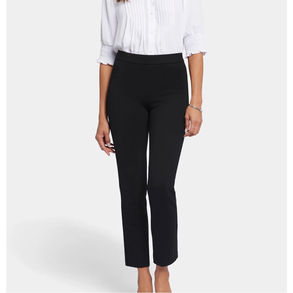 NYDJ Black Straight Leg Pants